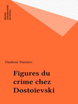cover image of Figures du crime chez Dostoïevski